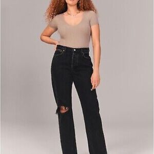 Abercrombie & Fitch High Rise Dad Jeans